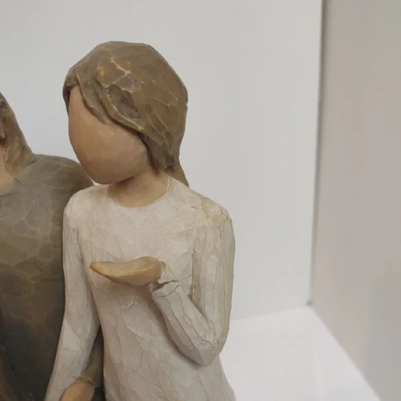 Willow Tree Brown and Cream Sculpture Art - Picture 2 of 5